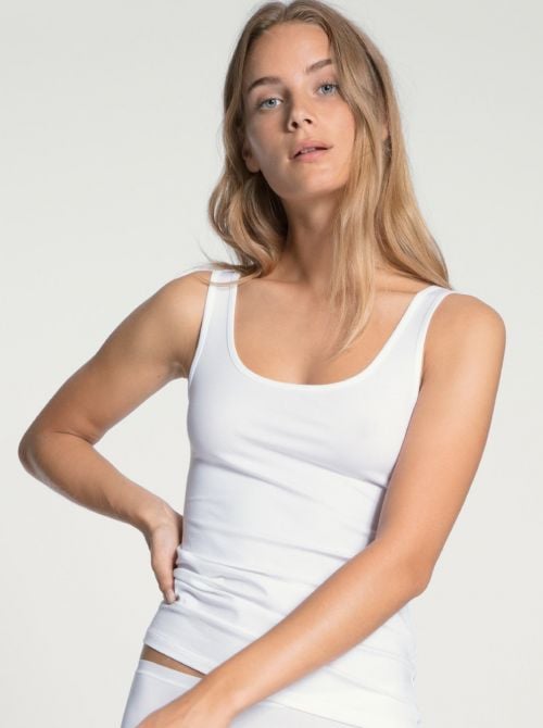 Natural Comfort Tank-Top, bianco CALIDA