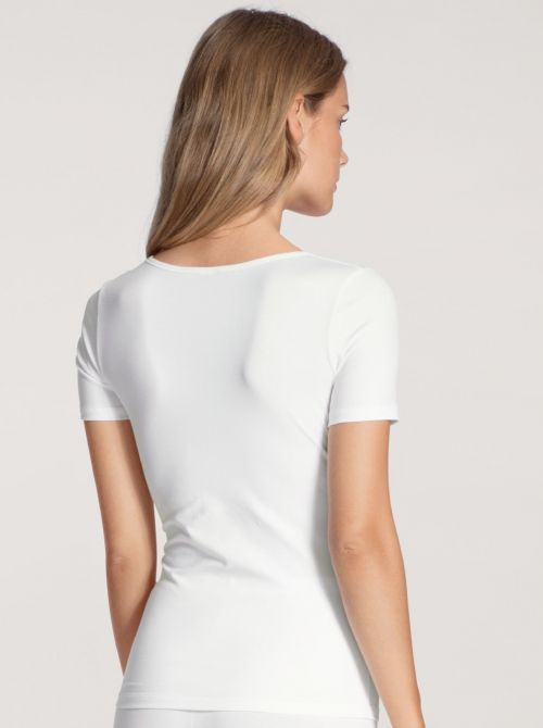 Natural Comfort short sleeve shirt, white