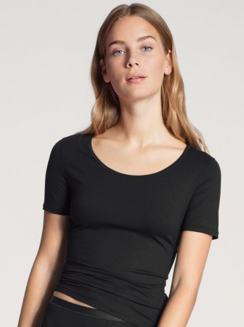 Natural Comfort maglia a manica corta, nero
