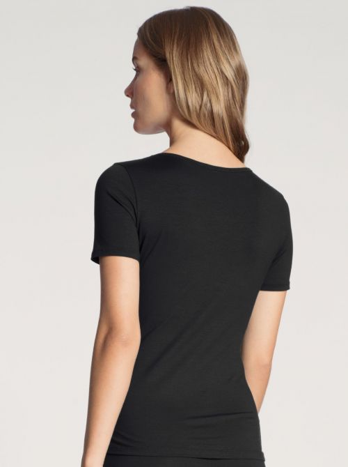 Natural Comfort short sleeve shirt, black