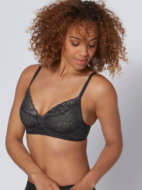 Fit Smart P01 reggiseno senza ferretto sfoderato, nero TRIUMPH