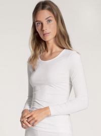 Natural Comfort maglia a manica lunga, bianco