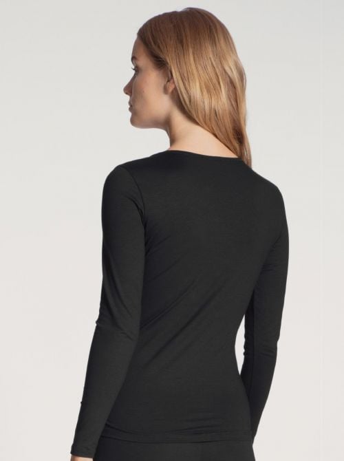Natural Comfort maglia a manica lunga, nero