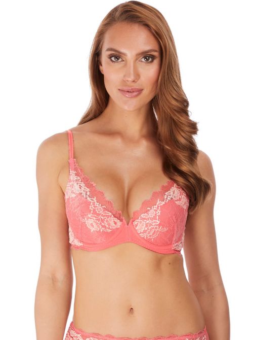 Lace Perfection Push up bra with underwire, strawberry WACOAL