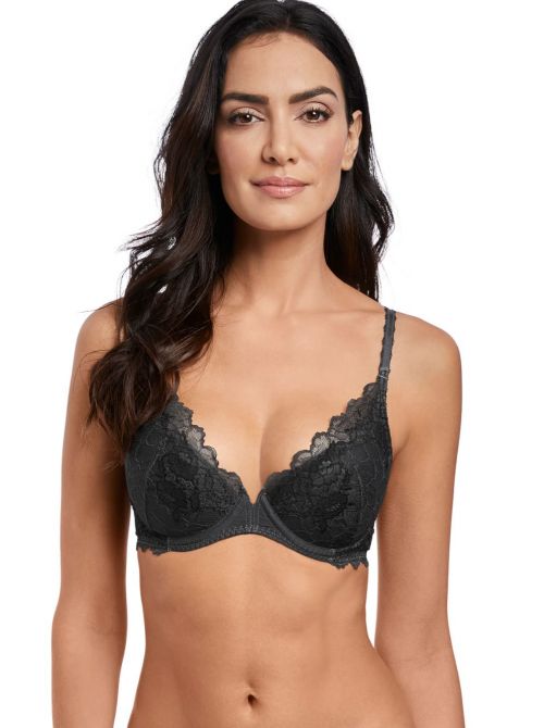 Lace Perfection Push up bra with underwire, grey WACOAL