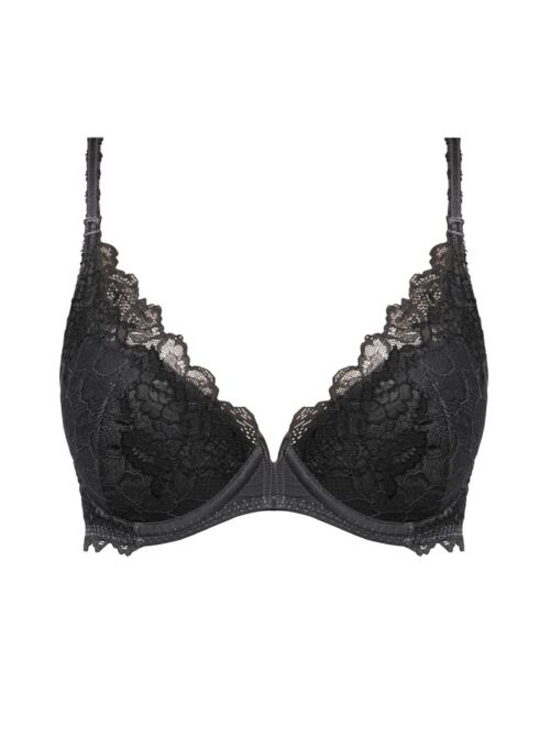 Lace Perfection Push up bra with underwire, grey