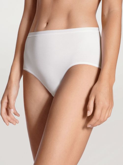 Natural Comfort high-waisted briefs, white