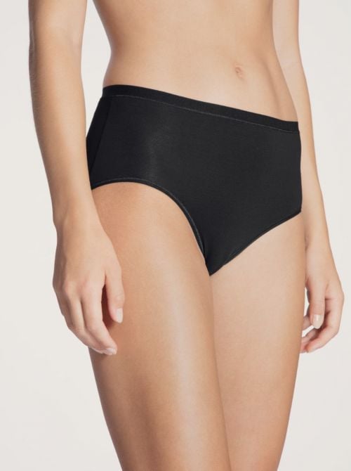 Natural Comfort slip a vita alta, nero CALIDA
