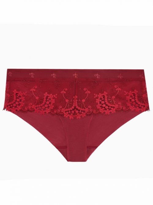 Wish Shorty lace brief, red wine