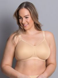 Lace Rose 5618 Non-underwired bra with padded cups, desert