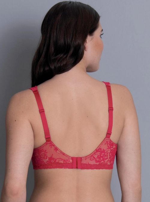 Abby Bra with underwire and molded cups, cherry