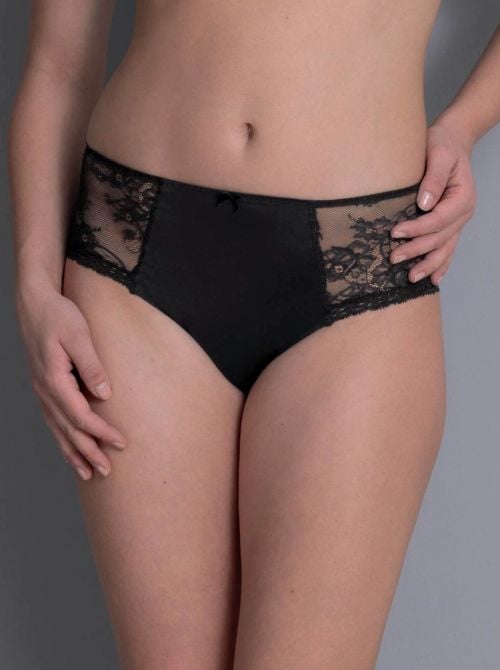 Abby high briefs, black