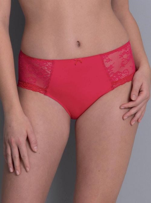 Abby high briefs, cherry