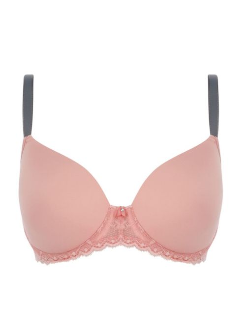 offbeat Underwired Moulded Bra, pink