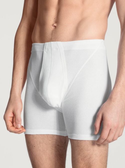 20710 Cotton 2:2 Boxer brief con apertura, bianco CALIDA