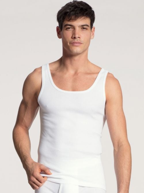 11010 Classic Cotton 1: 1 tank top, white CALIDA