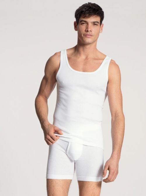 11010 Classic Cotton 1: 1 tank top, white CALIDA