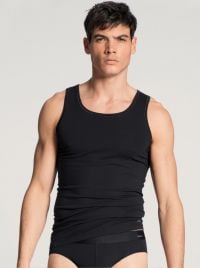 12090 Cotton Code canottiera, nero