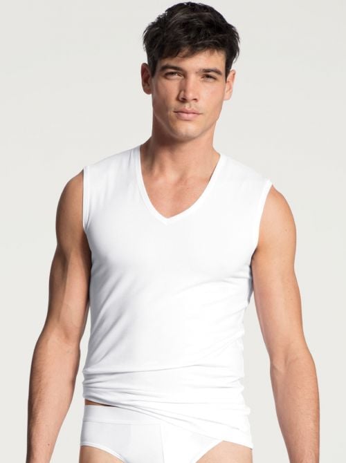 13090 Cotton Code Tank Top, bianco CALIDA