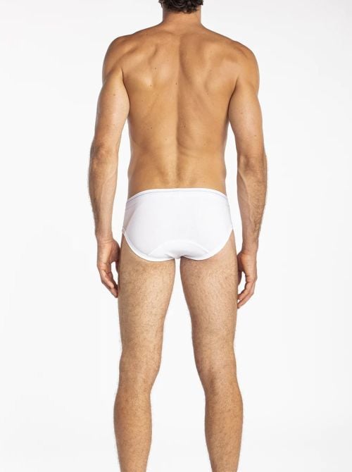 Ima - Slip Medio in Cotone Elasticizzato, bianco