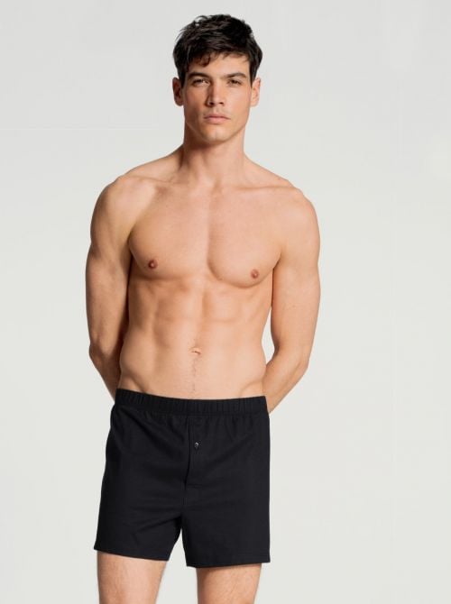 24090 Cotton Code Boxer con apertura, nero CALIDA