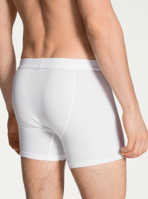 25890 Cotton Code Boxer Brief with opening, white