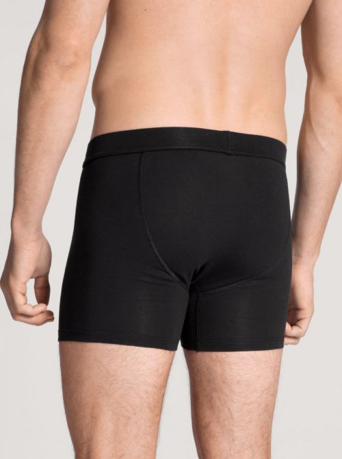 25890 Cotton Code Boxer Brief with opening, black