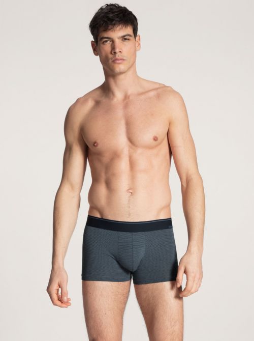 25187 Cotton Stretch Boxer Brief, vintage indigo