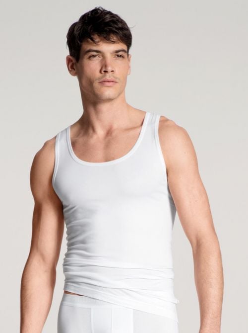 Focus athletic tank top, white CALIDA