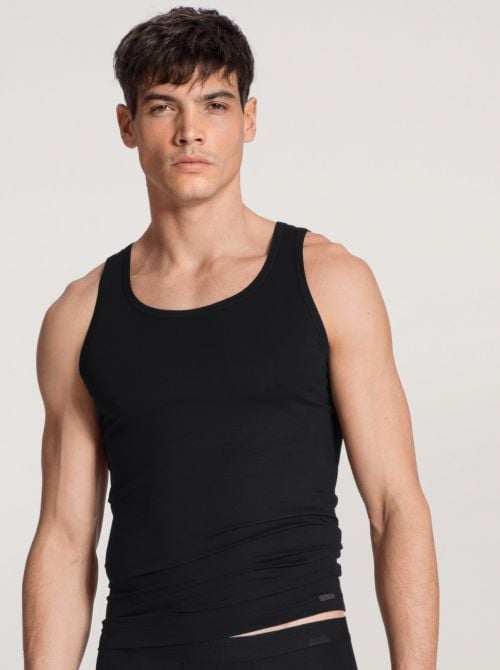 Focus athletic tank top, black CALIDA