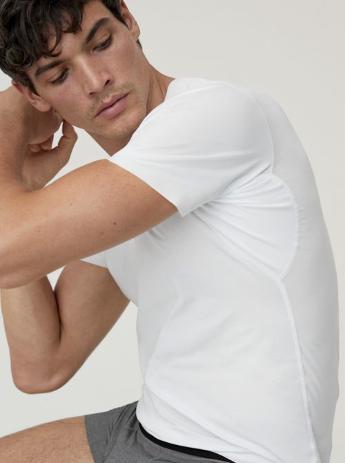 14586 Fresh Cotton V-shirt, bianco