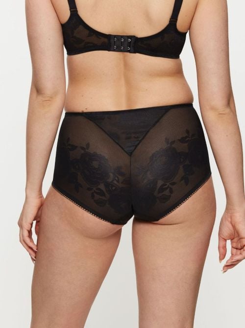 Wild Rose Sensation slip maxi, nero