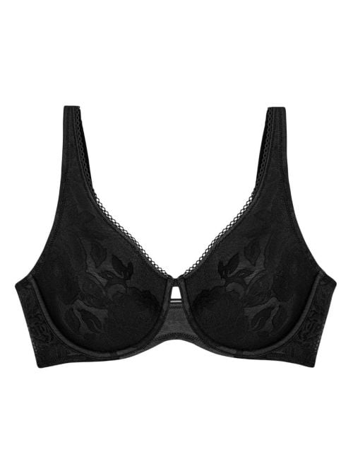 Wild Rose Reggiseno Minimizer con ferretto, nero