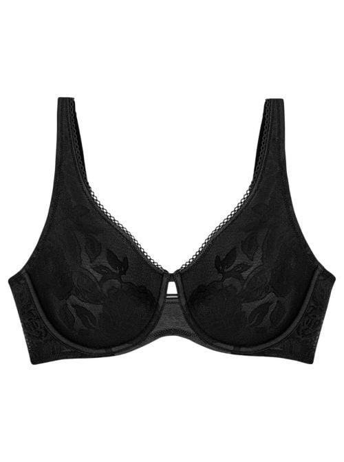 Wild Rose Reggiseno Minimizer con ferretto, nero
