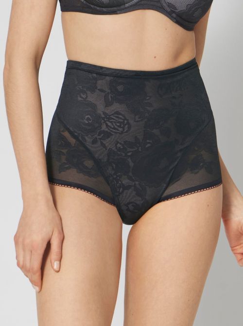 Wild Rose Sensation Shaping girdle, black TRIUMPH