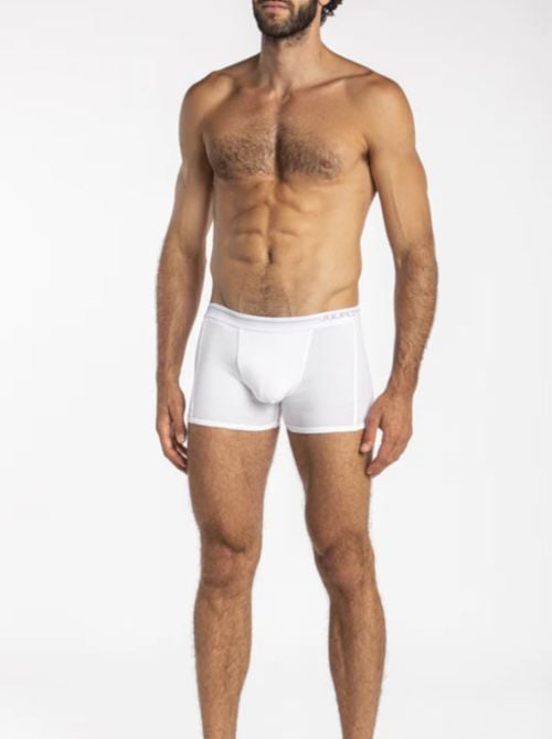 Intercity - Boxer Uomo Cotone Elasticizzato, bianco JULIPET