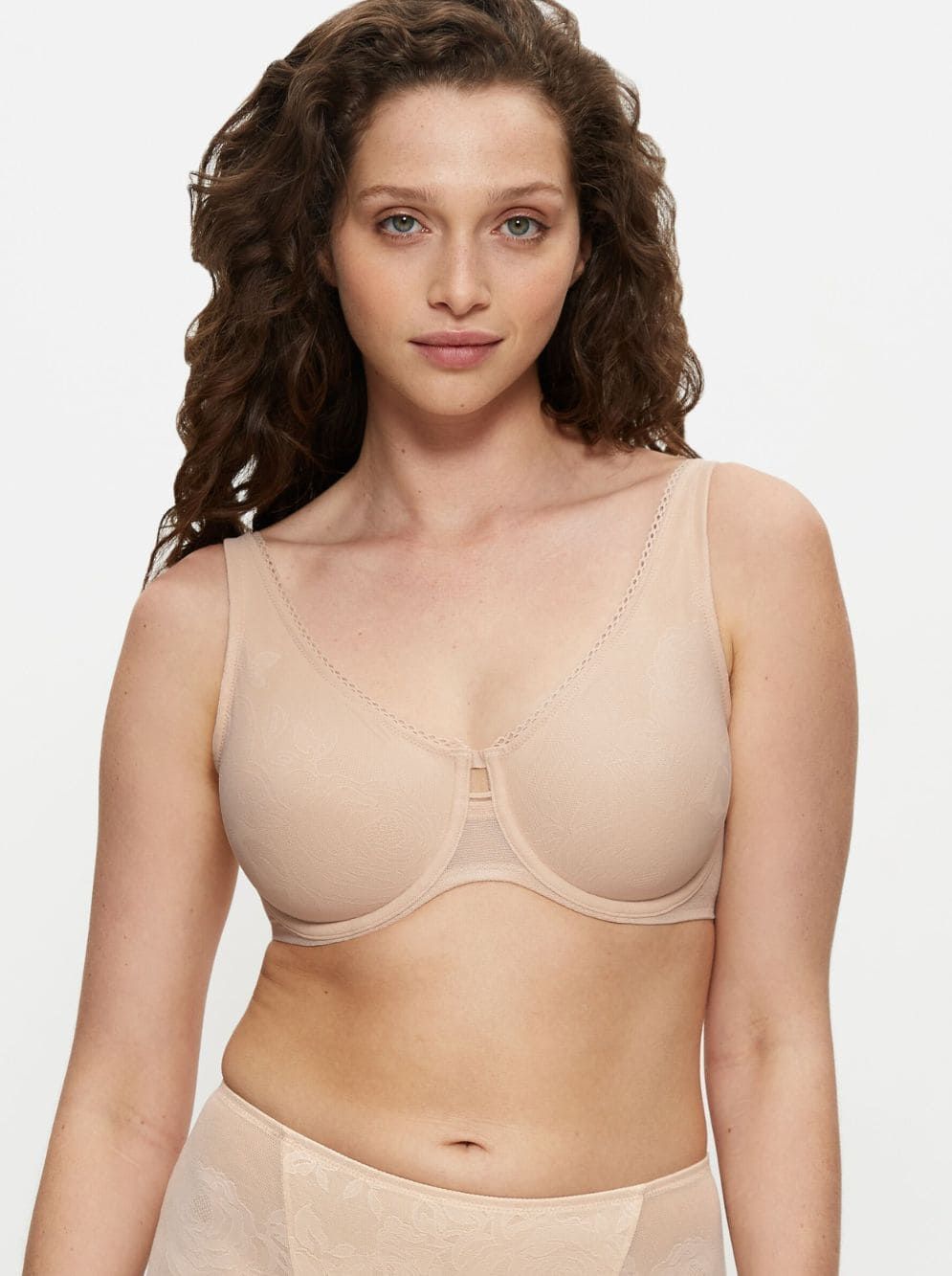 Wild Rose Sensation bra minimizer with underwire