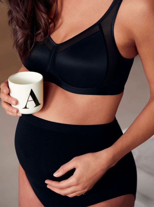 1502 slip alto per gravidanza, nero