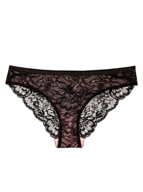 Amourette Charm Brazilian 01 Slip Brasiliano in Pizzo, nero
