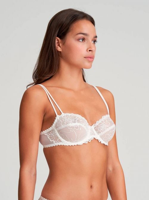 Jane Reggiseno a balconcino con ferretto, bianco