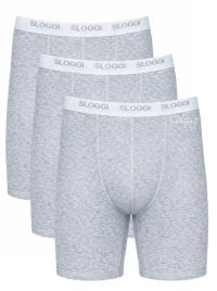 Sloggi Men Basic Long 3 Capi, grigio