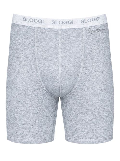 Sloggi Men Basic Long 3 Capi, grigio