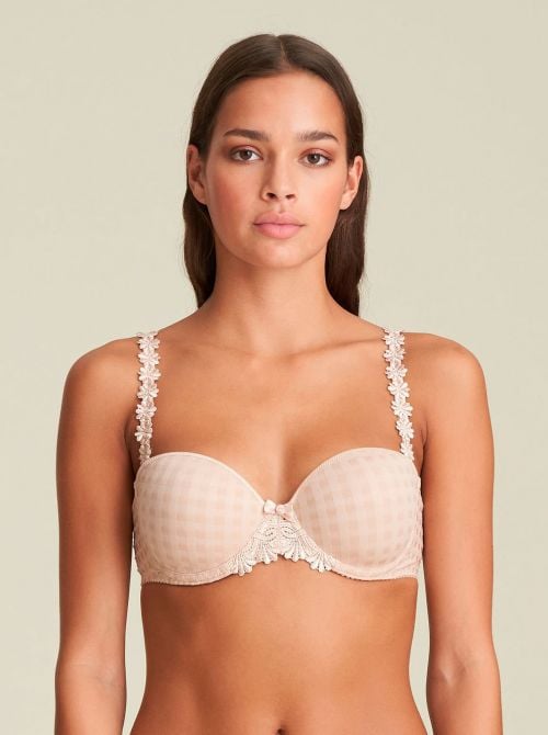 Avero padded bandeau bra, coffee