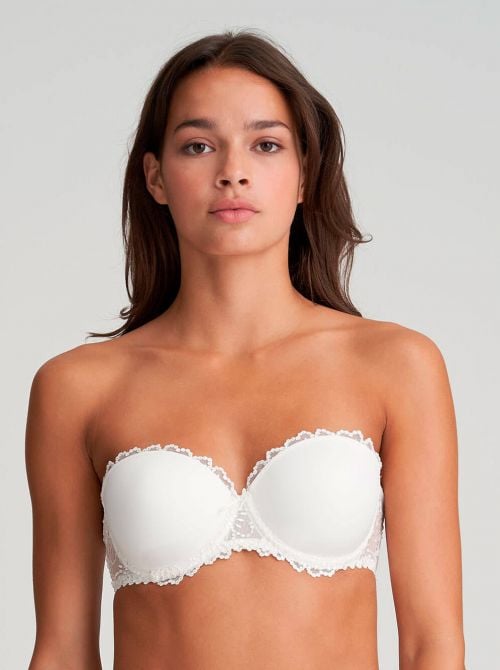 Jane reggiseno imbottito a fascia, bianco