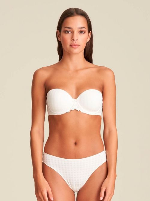 Avero padded bandeau bra, ivory