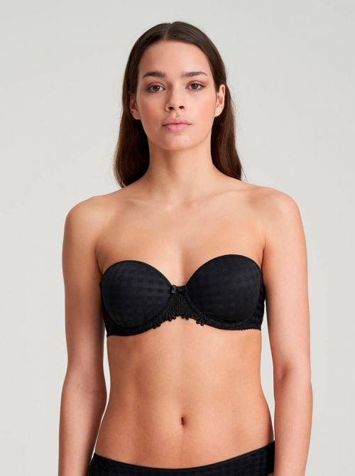 Avero padded bandeau bra, black