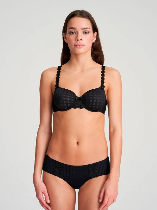 Avero hotpants a vita bassa, nero