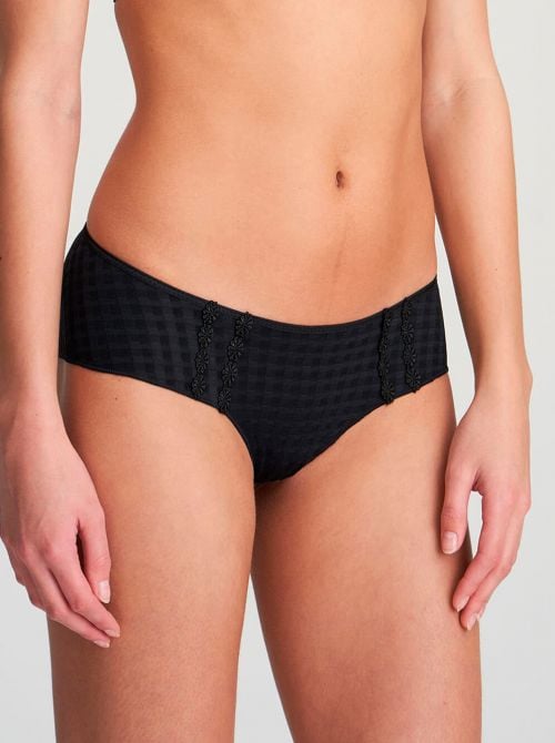 Avero hotpants a vita bassa, nero