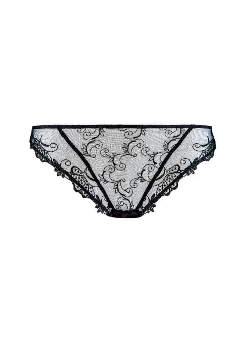 Dressing Floral slip, nero