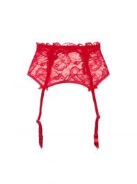 Soir de Venise garter belt, red